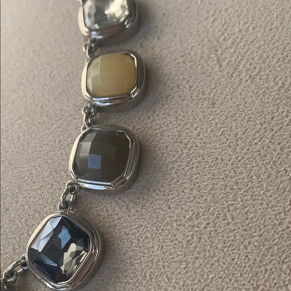 WHBM silver necklace with multicolored stones - Picture 2 of 3